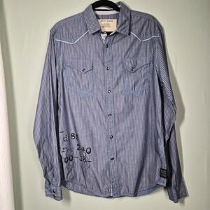 Vintage DKNY‎ Jeans Pearl Snap Medium Long Sleeve